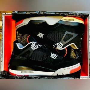 Air Jordan 4 “Bred” 2019 - Black and Red Kicks